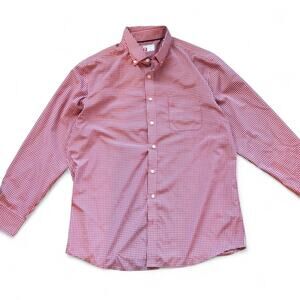 Chic fil a gingham button up - size L